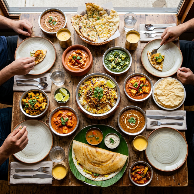 Family dining spread